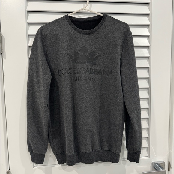 Dolce & Gabbana Gray Crewneck Sweater - Picture 1 of 3